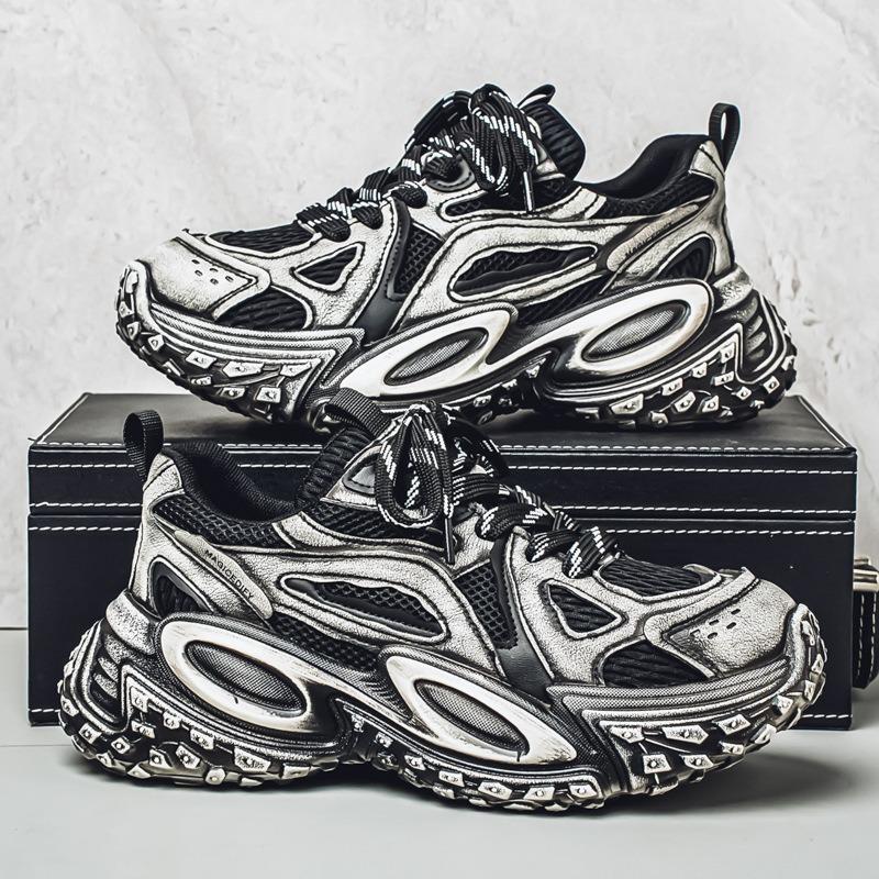 Men Casual Sneakers Outdoor Running Tennis Shoes Comfortable Trainers Platform Breathable Sneakers Vintage Sports Shoes Male