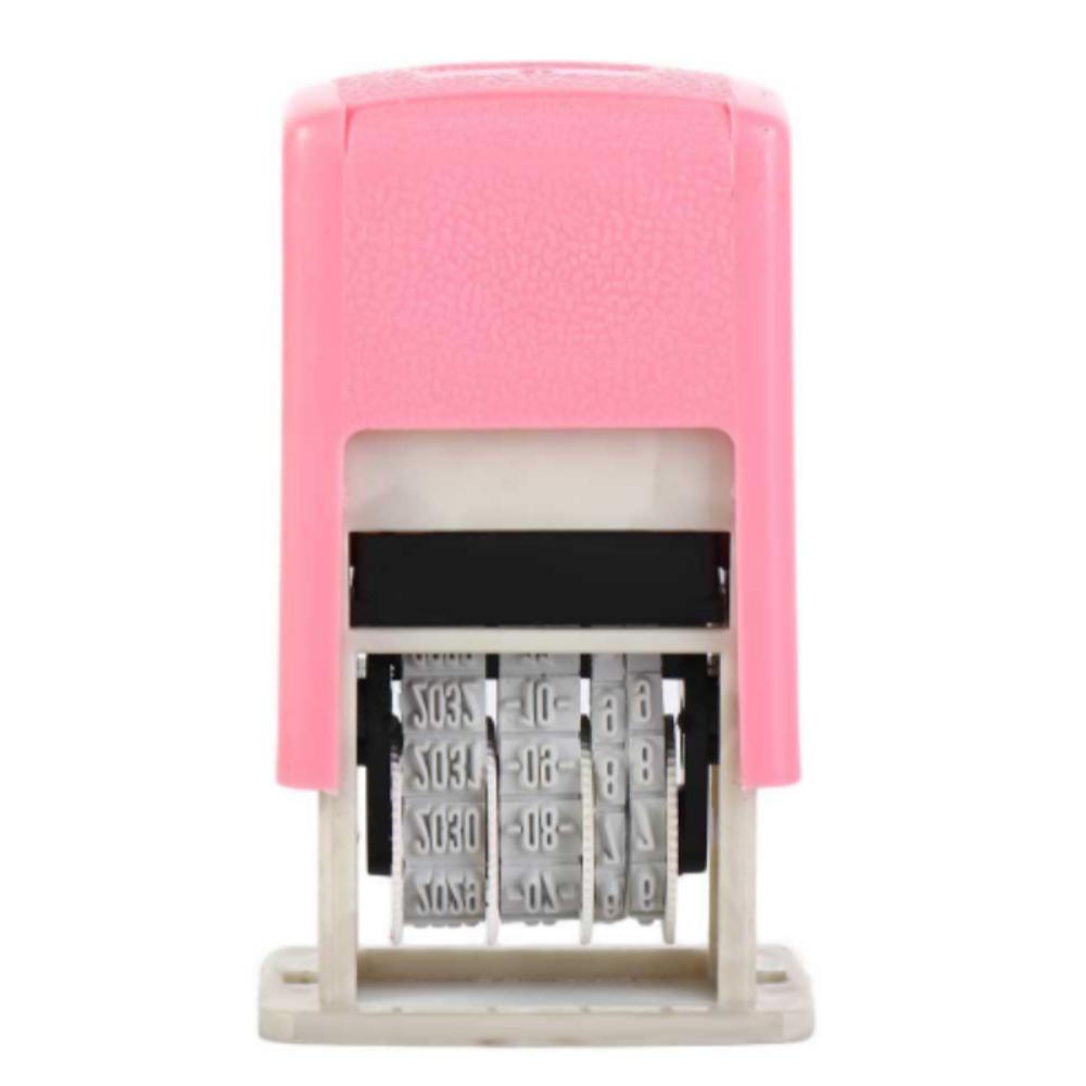 To Ink DIY Stamp Self-Inking Handle Account Stamp Date Stamps Date Wheel Stamp Automatic Ink Return