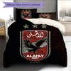 Al Ahly SC Pattern Bedding Home Decoration Birthday Gift (1 * Duvet Cover + 2 * Pillowcase, Without Core)