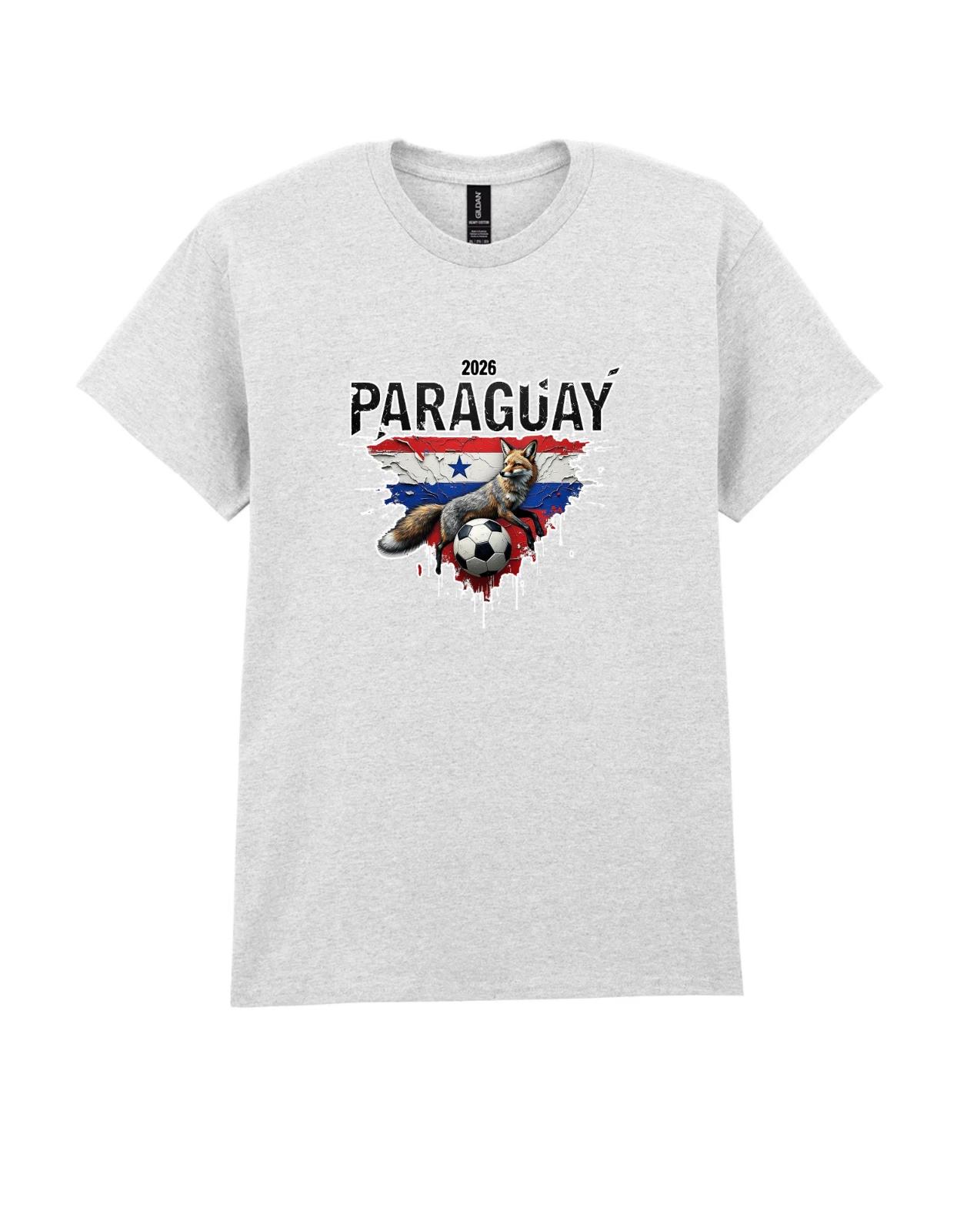 World Cup 2026 Paraguay Flag and Pampas fox T-shirt mens womens unisex gildan 4XL