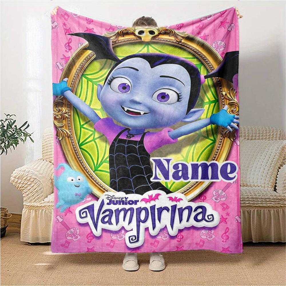 Custom Name Rainbow Fox Adventure blanket for Couch & Bed, Plush Cozy Fuzzy Blanket Super Soft & Warm Blankets for Fall and Winter. 0908190
