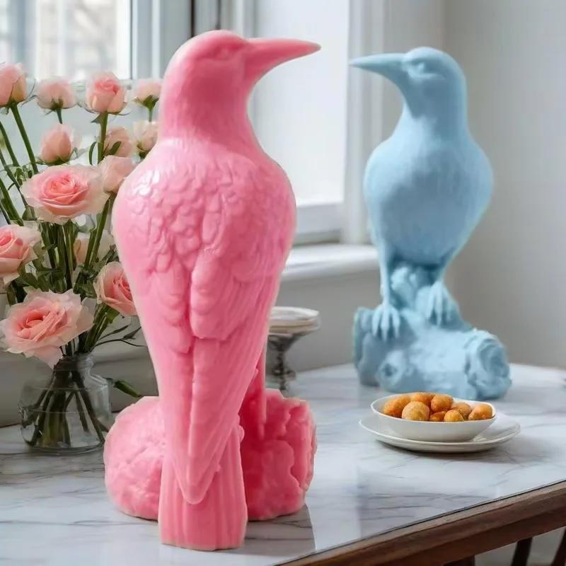 Top Quality Small Branch Crow Silicone Candle Mold DIY Aromatherapy Gypsum Soap Resin Craft Mold