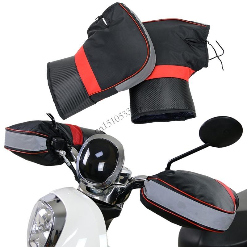 090E Handlebar Mittens Cold Weather Mountain Bike Handlebar Mittens Windproof Coldproof for Commuter MTB Bar Warmer C