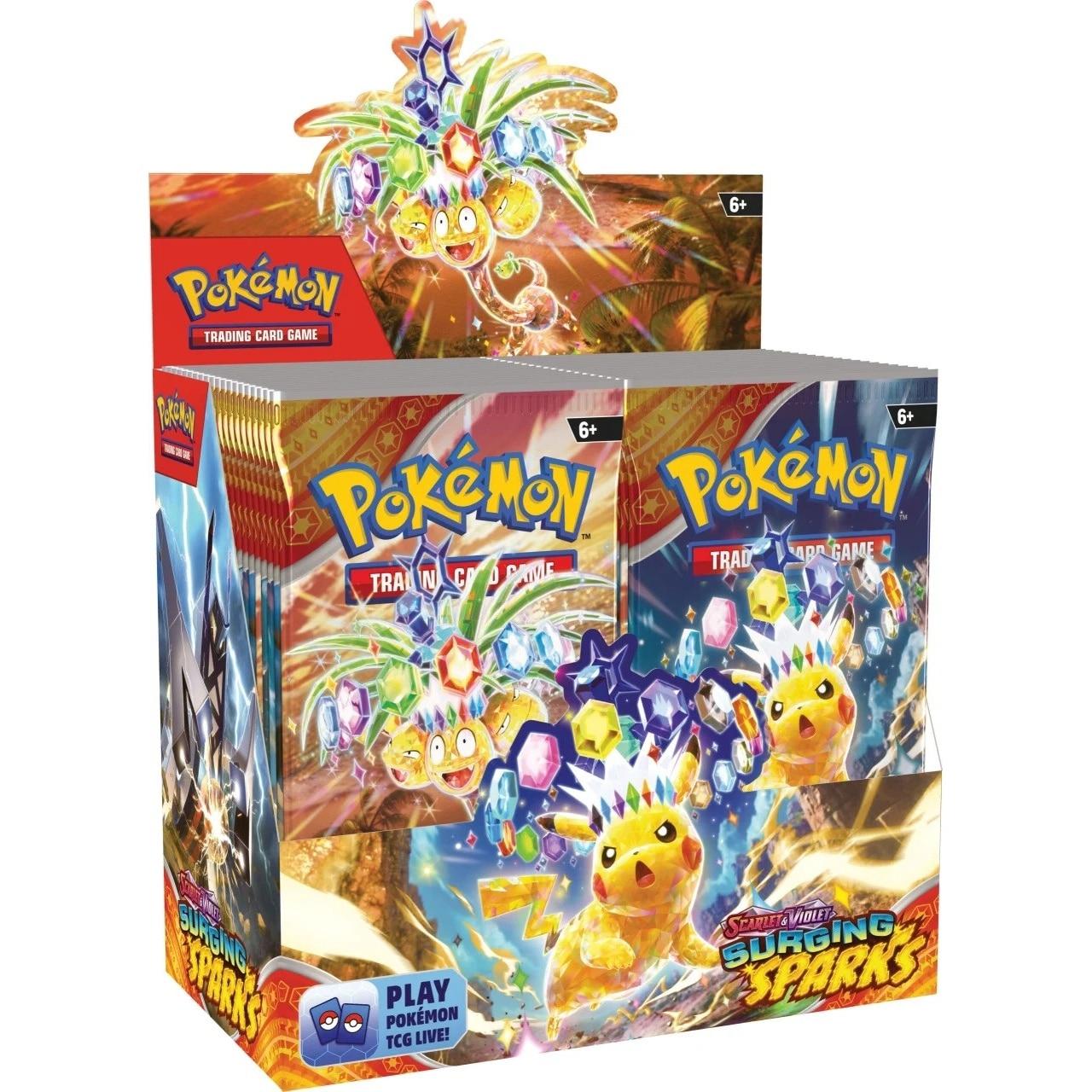 Pokemon TCG - SV08 Aufbrausende Funken Booster Display