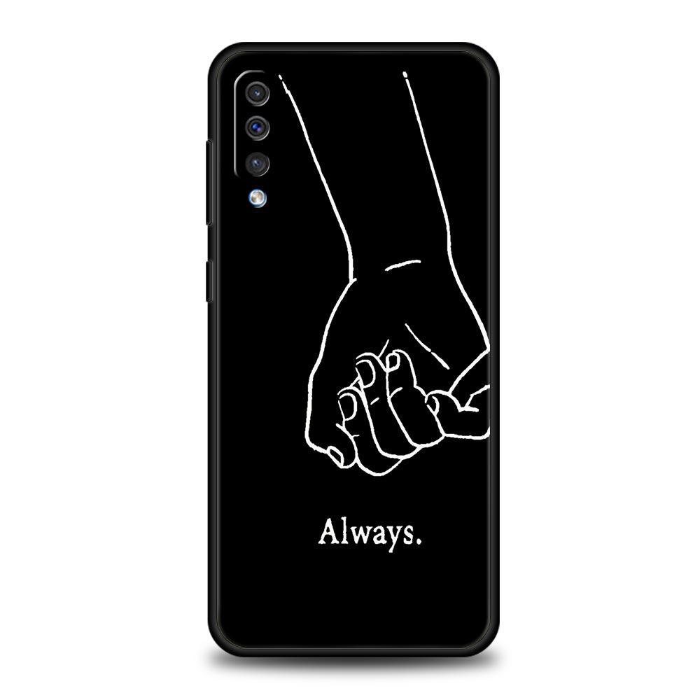 Couple Cartoon Aesth Sun Moon Case For Samsung A54 A52 A24 A14 A50 A70 A10 A40 A20S A20E A06 A12 A22 A34 A42 5G A04s A16 Cover