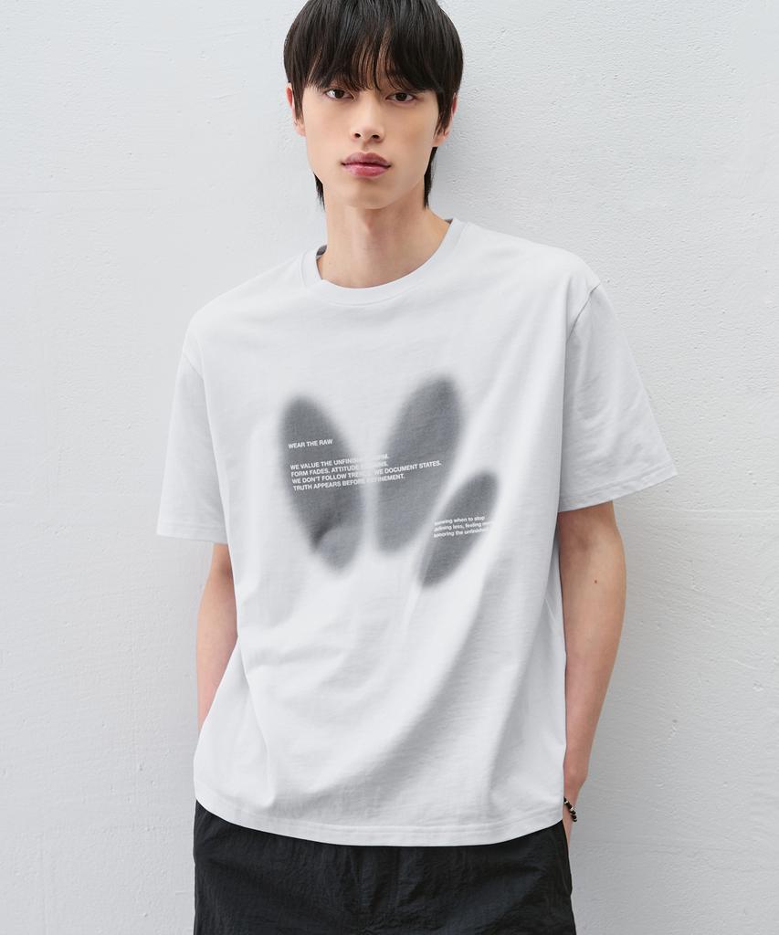 DRAW FIT Wear The Low Half T-Shirt [White]