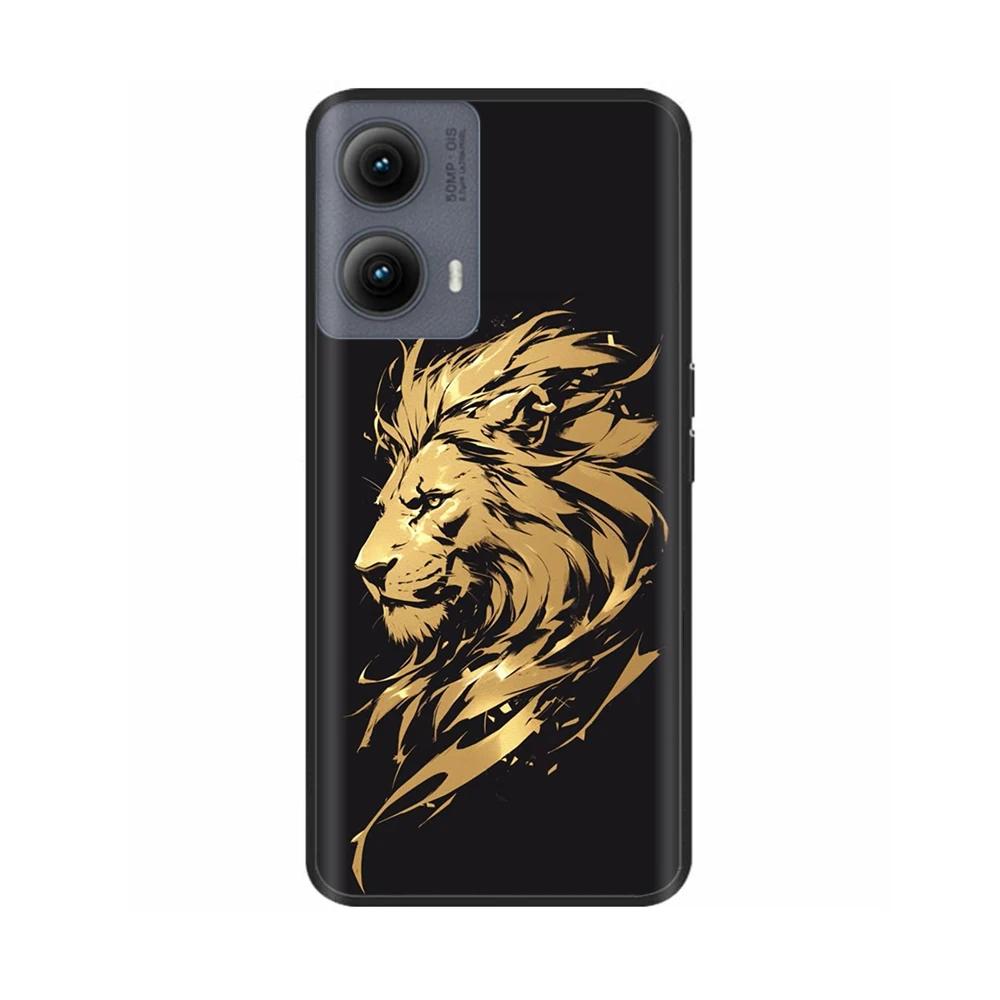 Silicone Casing For Motorola Edge 2024 Case Lovely Cartoon Soft TPU Black Cover For Moto Edge 2024 6.6" Shockproof Fundas Capa