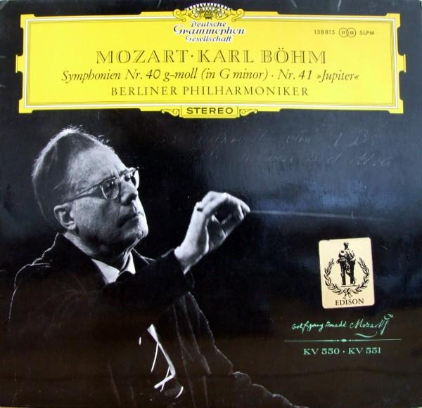 

LP Record KARL BOEHM BERLINER PHILHARMONIKER Mozart Symphonie Nr40 Gmoll Kv550 138815SLPM DEUTSCHE GRAMMO 1975 Germany Classical Used