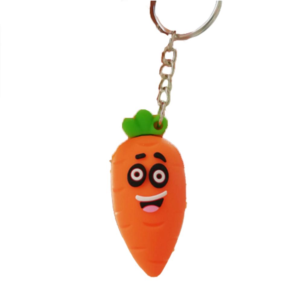 

Keychain Ring Fruit Car Door Key Decoration Travel Keyrings Handbag Purse Holder Fashion Pendant Outdoor Camping carrot