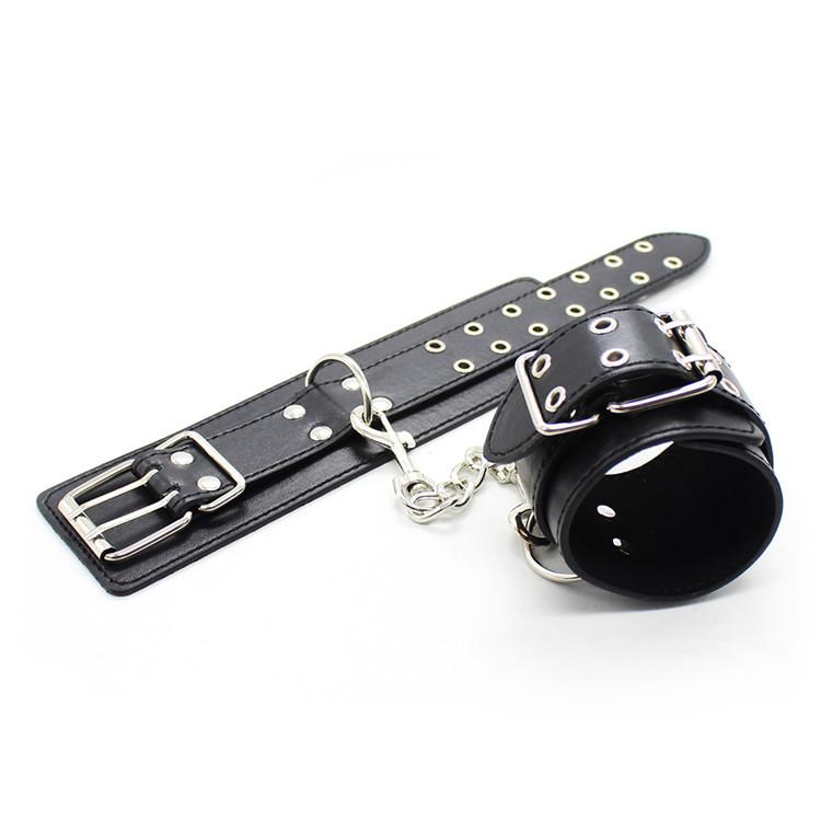 Bdsm Leather Bondage Slave Fetish Wrist Handcuffs Ankle Shackles Adjustable Restraint Sex Cuff Belt Sex Toys Exotic