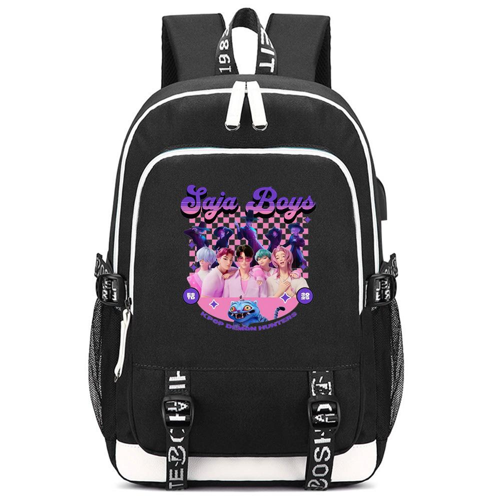 Anime K-Pop Demon Hunters Printed Large Capacity Backpack for Teenger Student Girl Boy Schoolbag Bookbag Kid Gift Women Waterproof Travel Bag