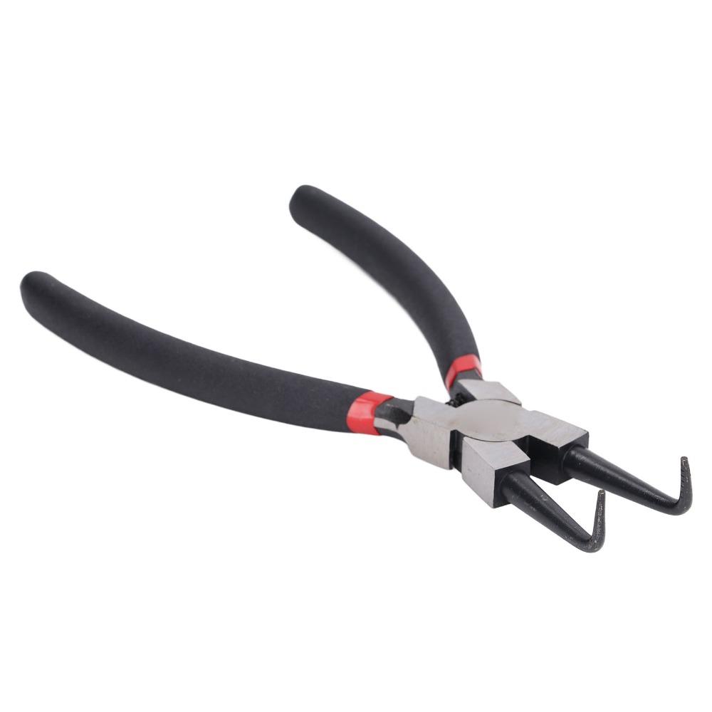 Spring Loaded Circlip Pliers 90 Degree Bent Jaw Internal Circlip Pliers For Installation Removal