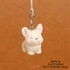 Flocked Puppy for Women Girl Mobile Phone Lanyard Dog Lovers Bag Charms Tremdy Key Chains Couple Friend Kids Gift Bag Charm