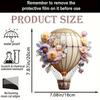 1 Pcs 2D Acrylic Hot Air Balloon Light-Collecting Device Flower Window Pendant Garden Home Decoration