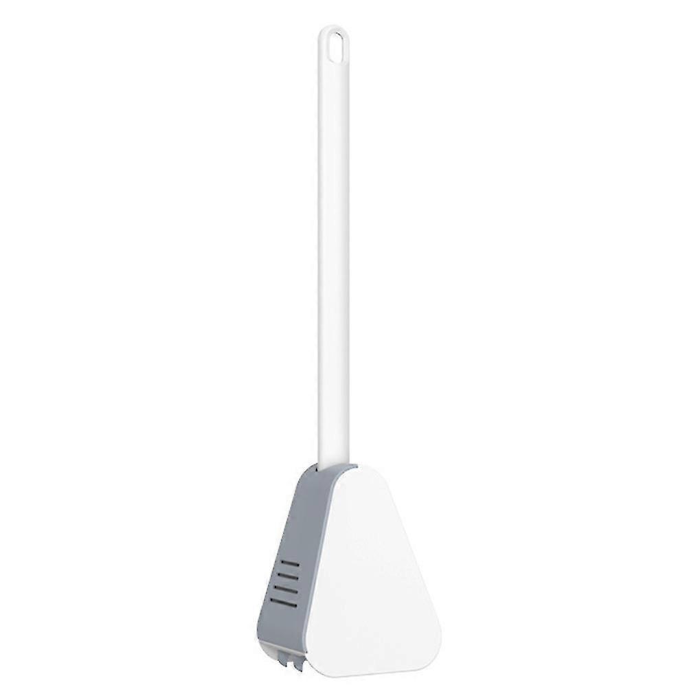 Toilet Brush Wall-Mounted Soft Rubber Long-Handled Silicone Toilet Brush Toilet Holder Bathroom Accessories
