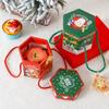 Christmas Hand-held Rope Apple Candy Packaging Box, Christmas Eve Peace Fruit Biscuit Creative Gift Baking Paper Box