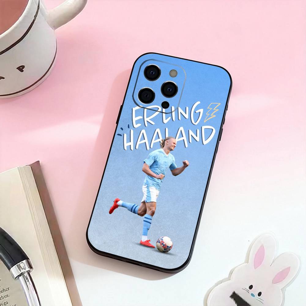 E-Erling h-Haaland 9 Phone Case For iPhone 17,16,15,14,13,12,11 Plus,Pro,Max,XS Silicone Soft Cover