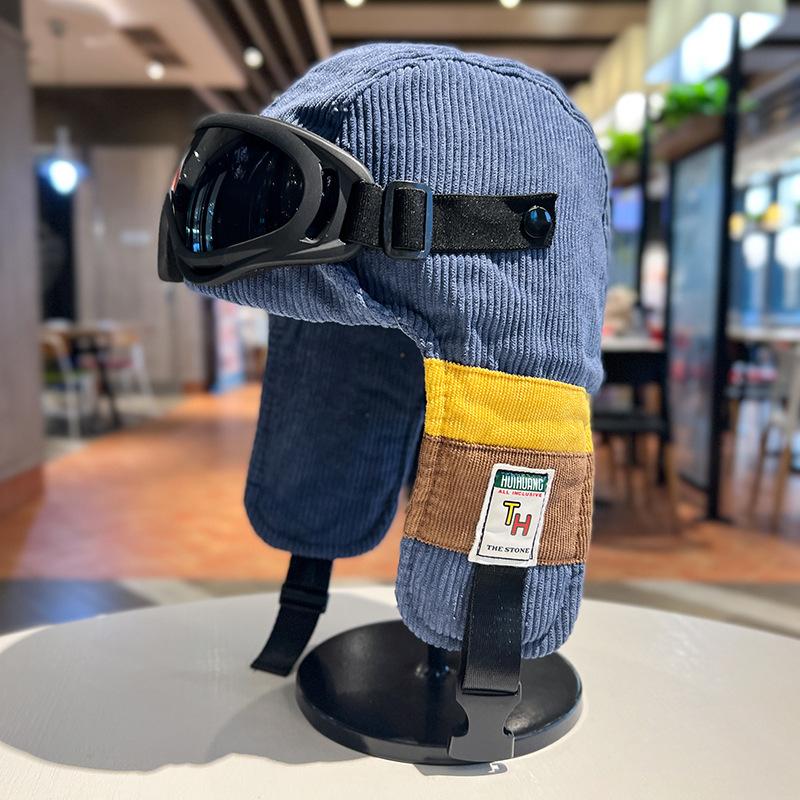 

Ins Checkerboard Checkboard Lei Feng Cap Женская зимняя холодная теплая хлопковая шапка Мужская плюшевая шапка из овечьей шерсти Защита ушей One Size