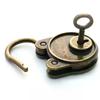 Vintage Padlock Old Style Lock Notebook Luggage Belt Antique Bronze Plated Padlock With Key Suitcase Locks Hardware