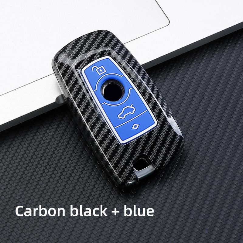 Abs Carbon Fiber Car Key Case Cover Shell For Bmw 1 3 5 7 Series X1 X3 X4 X5 X6 G20 G30 F15 F16 G01 G02 G05 F10 F20 F30 G07 F34