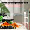 1Pc Fish Tank Acrylic Feeding Tube Transparent Aquarium Feeder Tube Dish Shrimp Snail Shrimp Food Feeding Accessories
