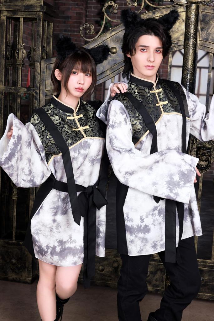 Neo Zombie Cosplay Halloween China Wolf Unisex White [Clear Stone]