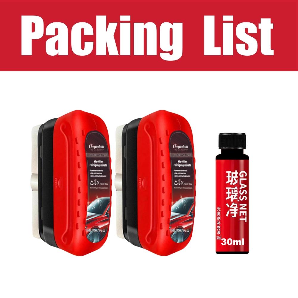 Window Cleaner Car Oil Film Cleaning Brush Car Windshield Cleaner Rearview Mirror Glass Cleaning Brush Car Wash Sponge For Cars