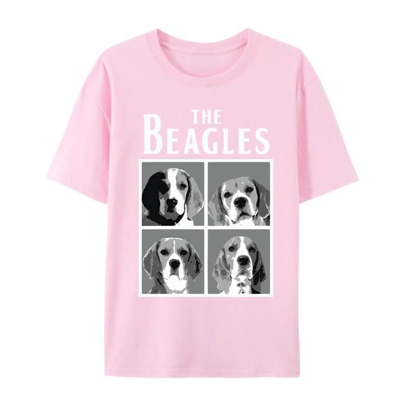 Cute Beagle Dog Tshirt The Beagles Printed Animal Lover Tshrit Women Casual Short Sleeve 2026 Fashionable Top Clothing