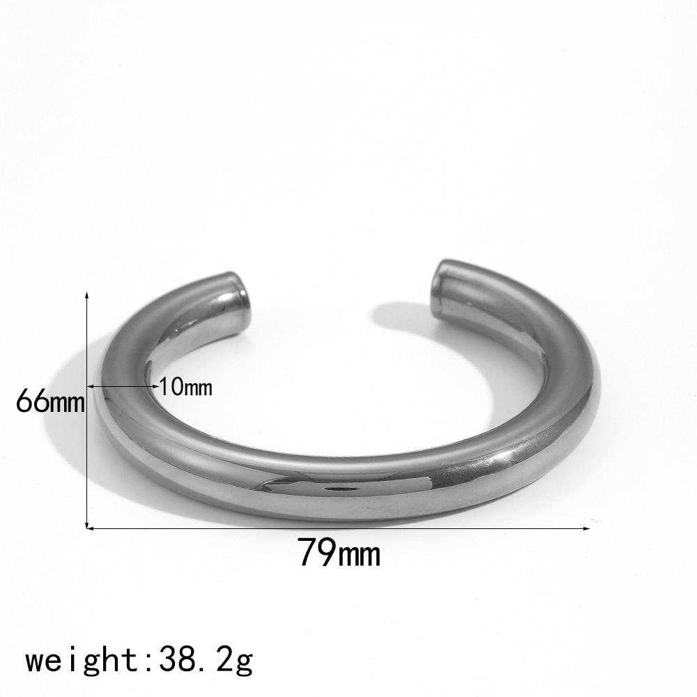 

Новый геометрический браслет из титановой стали с каплями воды, женский индивидуальный нишевый открытый браслет из нержавеющей стали 18 карат