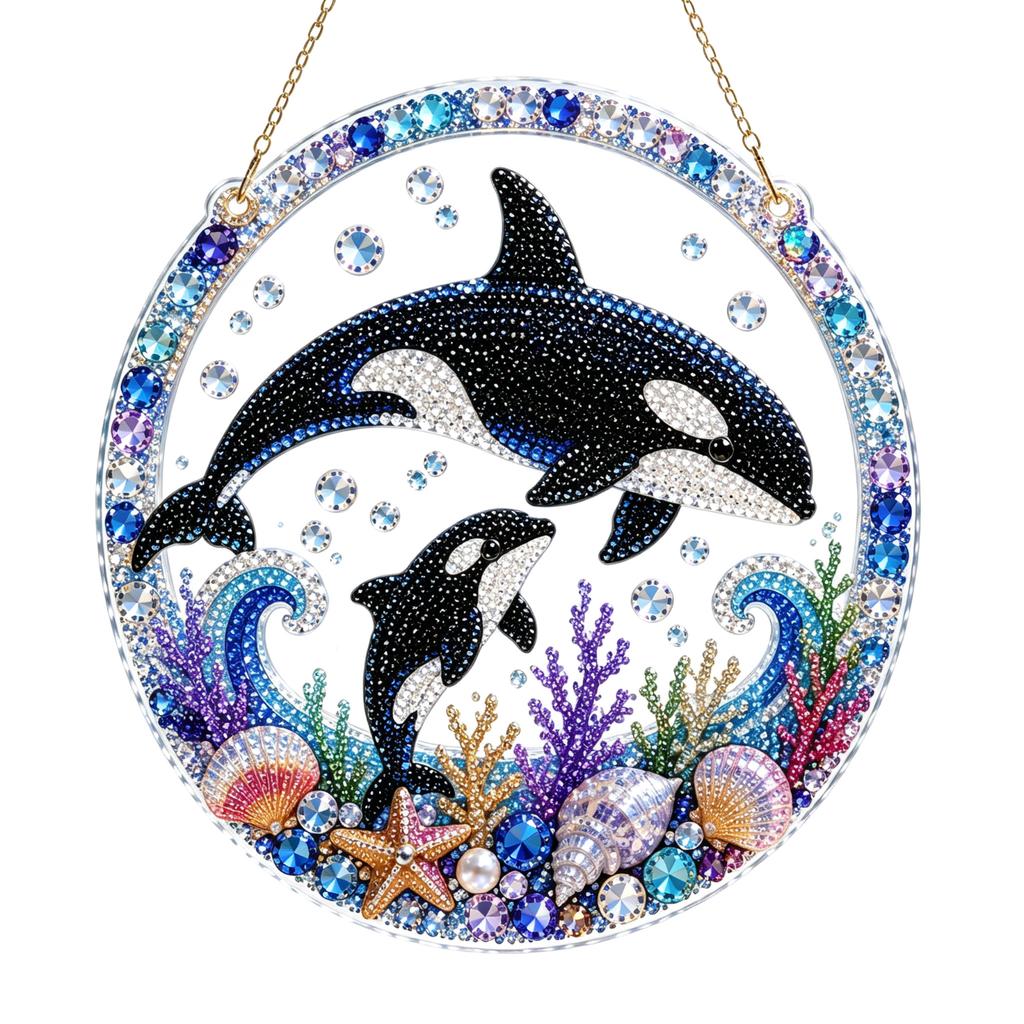 5D Acrylic Pendant Series, Decorative Hanging Ornament for Home