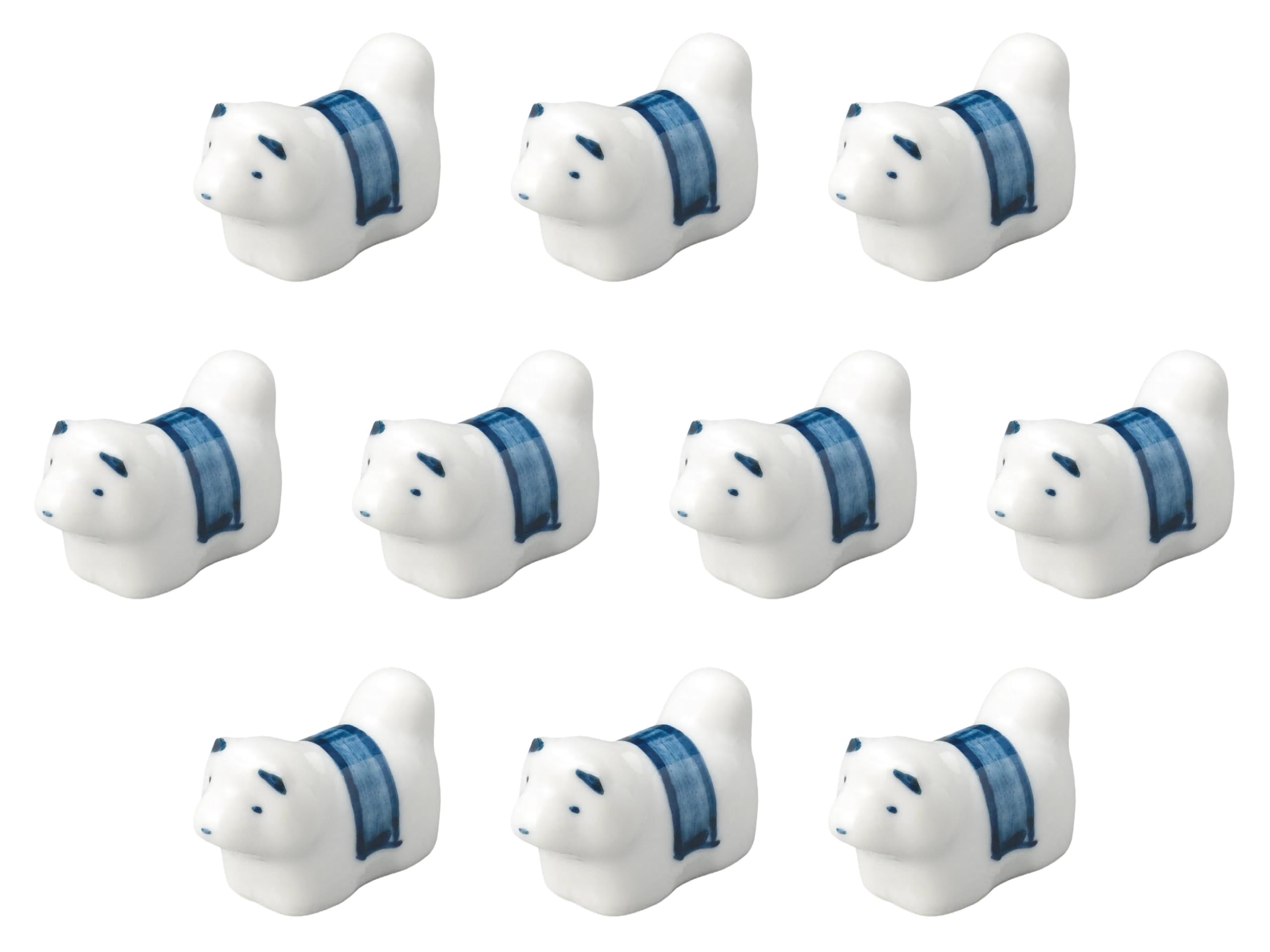 

Set of 10 Gosudami Puppy Chopstick Rests x x Chopstick Rests by Setomonohonpo [4.2 1.8 2.6 cm]