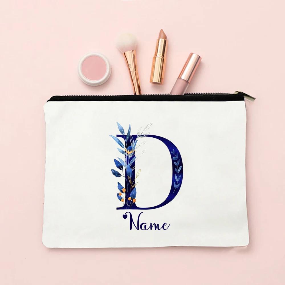 Makeup Bag Personalized Bridesmaid Wedding Makeup Box Gift Female Organizer Travel Toilet Wash Wallet