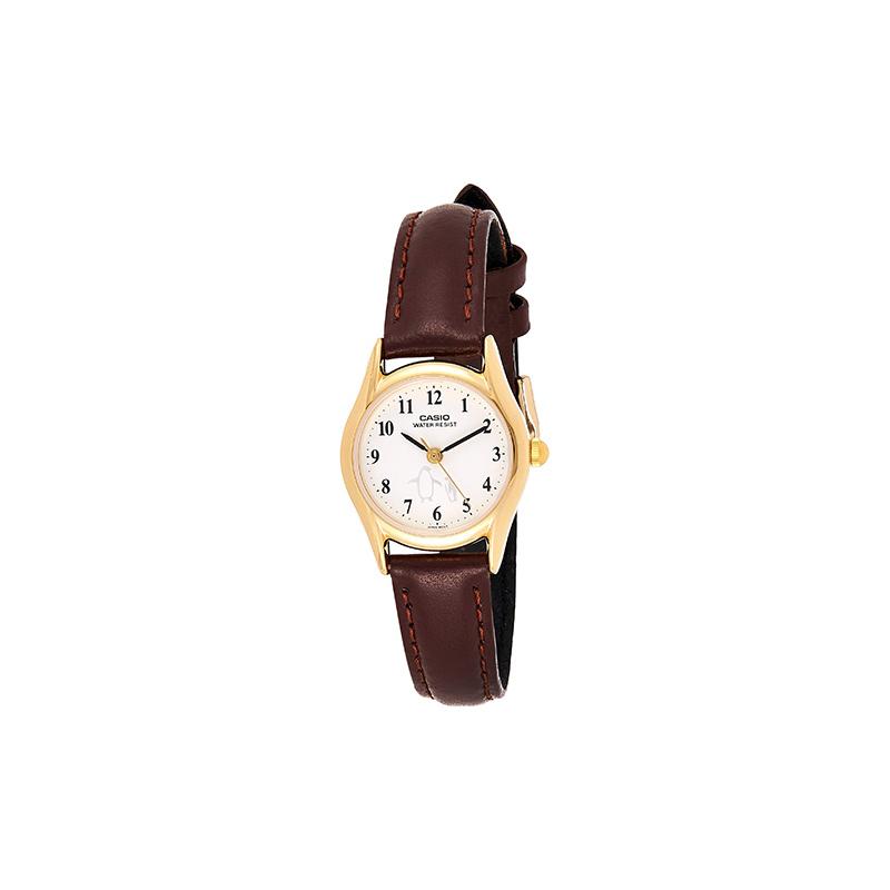 

Casio Fashionable Business Casual Retro Literary Versatile Classic Pointer Series Penguin Small Dial Waterproof Quartz Movement Leather LTP-1094Q-7B6 белый