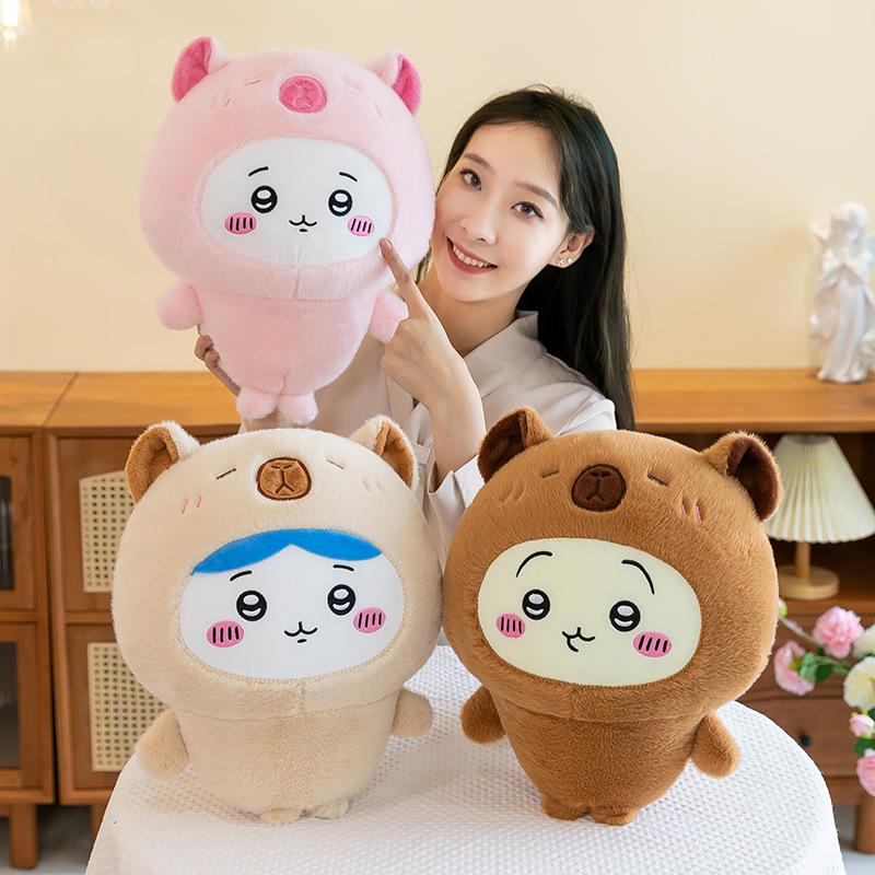 

Little Hachiikawa Usagi Chiikawa & Capybara Plush Toy Pillow 25cm, 0.17kg хаки