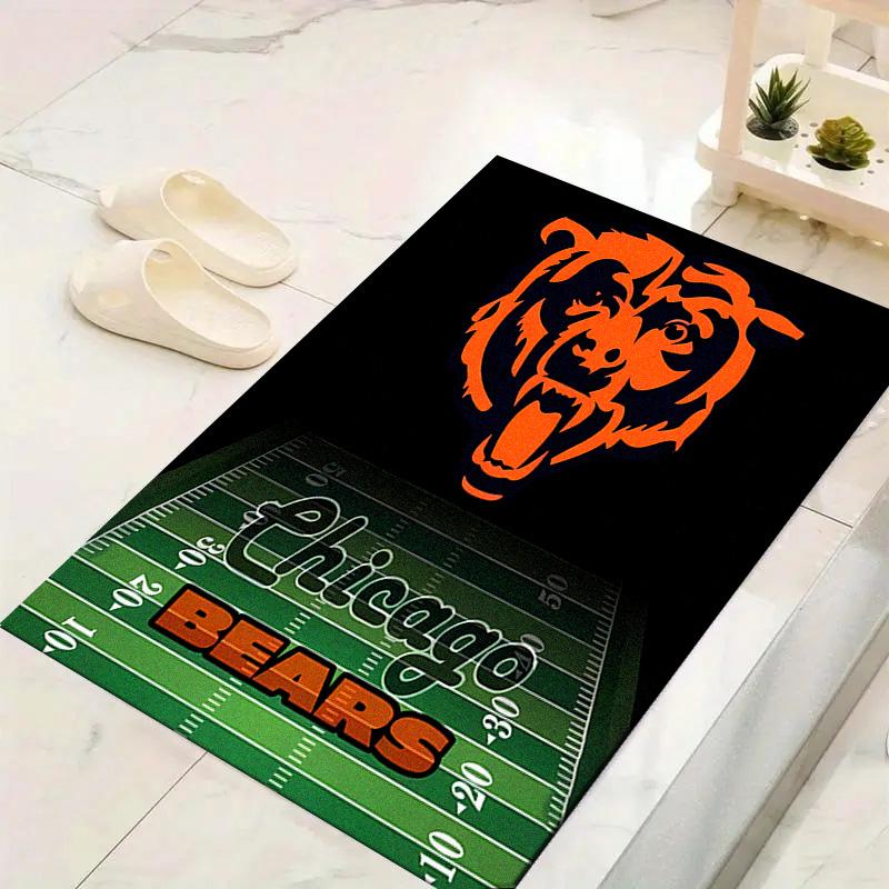 Chicago Bears Teppich für Wohnzimmer Schlafzimmer Zuhause Sofadekoration, Kinderspiel Rutschfeste Bodenmatte