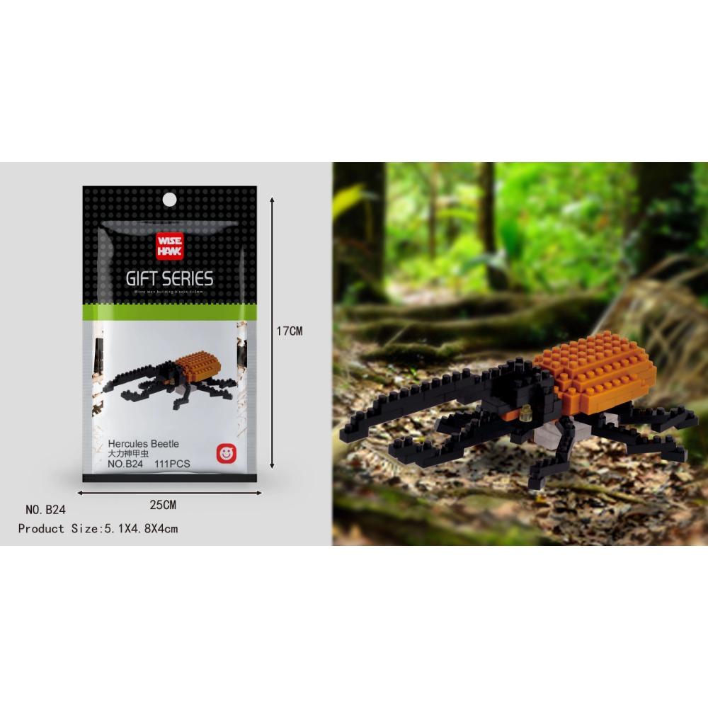 Kids Toy Mini Building Blocks Micro Bricks Eagle Moose Dog Cat Bird Animals 3D Model Bag Gifts Educational Toys For Children