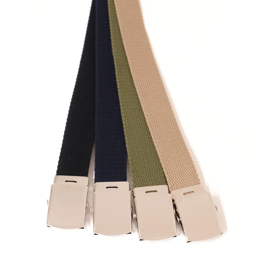 [BEEL] Work Belt, Cotton Belt, Work Belt for Men, Women, Students, Kids, GI Belt, Buckle Belt, Adjustable Size, Black