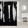 1pc Black and White Shower Curtain for Bathroom Decor 72" L x 72" W Modern Abstract Art Bath Curtain Boho Minimalist Bathro