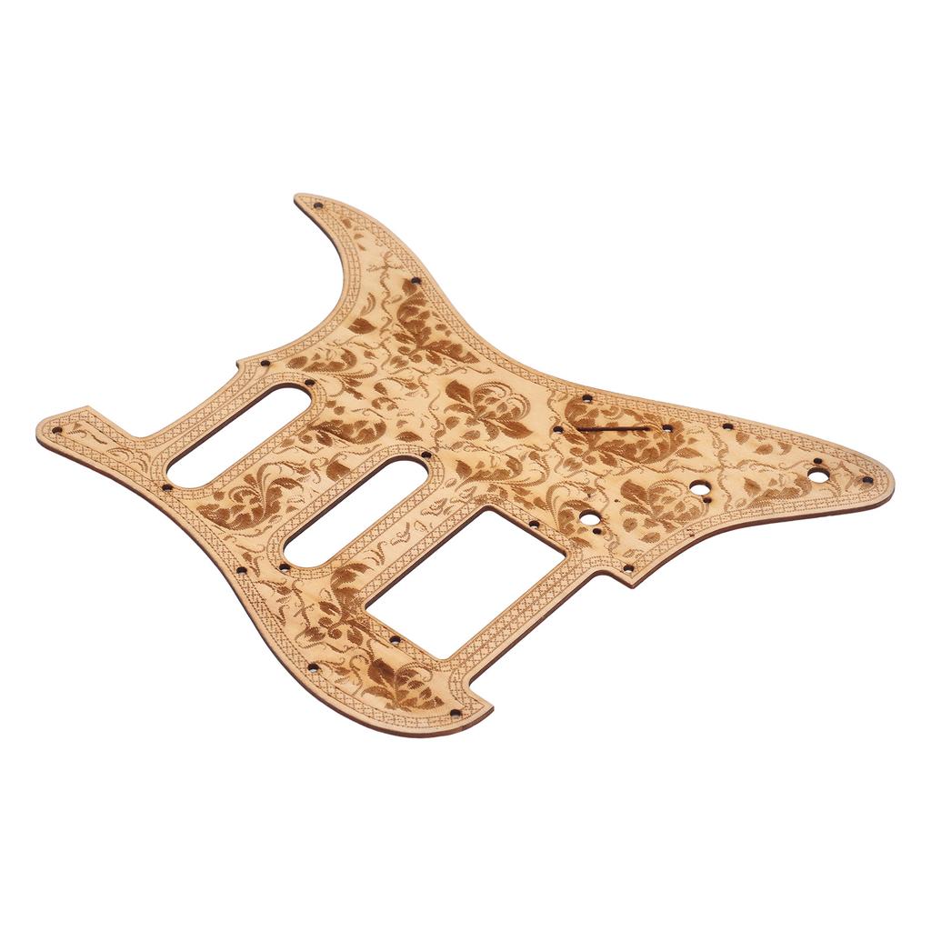 Electric Guitar Pickguard Maple Wood Carving Anti Scratch Guard Plate for ST Guitar