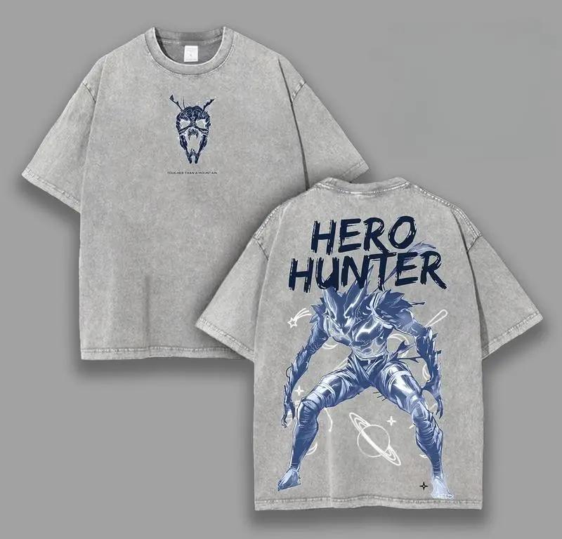 

Anime One Punch Man Garou Graphic T Shirt Men Women Washed Cotton Tshirts Vintage Casual Clothing Harajuku Male Loose T-shirt XXL серый