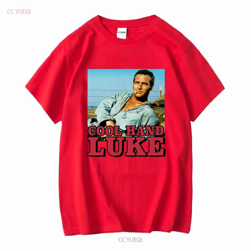Cool Hand Luke Vintage Klassisches T-Shirt lang- oder kurzärmlig Vintage gewaschene Grafik Bequem Homme Weich Unisex Lässig