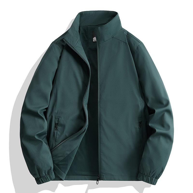 Soft Shell Mountaineering Without Hat Stand-up Collar Jacket Men's Spring and Autumn Outdoor Slim Jacket Tooling Jacket