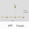 Modern LED Minimalist Long Strip Pendant Light for Restaurants