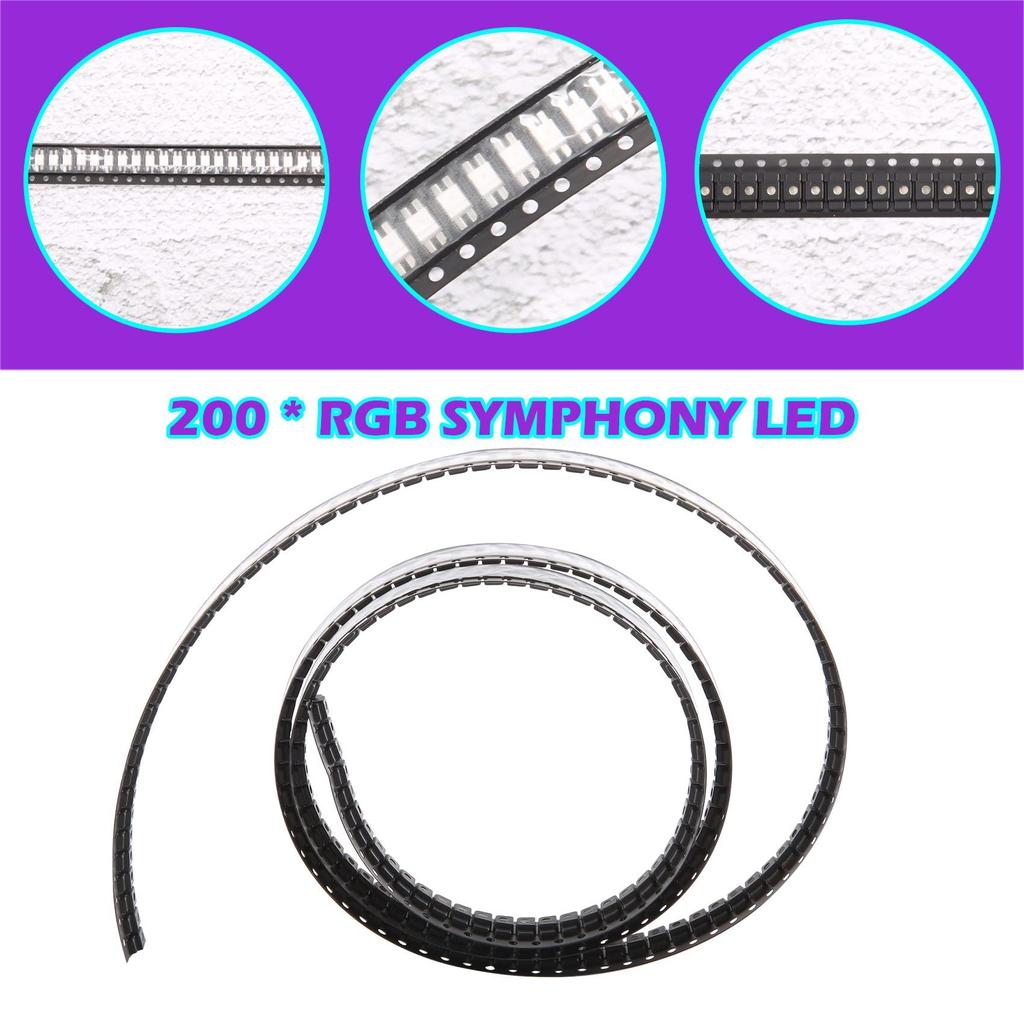 Hcskoss 200pcs 6812 MINI-E RGB (Similar to WS2812B) 6812 3228 SMD Pixel LED Chips Individually Addressable Full Color DC 5V