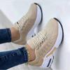Fashion Sneakers 2025 New Fashion Wedge Platform Plus Size Casual Sports Shoes Women Lace-up Mesh Breathable Women's Vulcanized Shoes