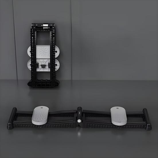 Split Machine Leg Stretcher Silent Foldable Simulated Ski Machine Home Gym Leg Stretching Pelvic Floor Muscle Trainer Full Body Slimming Workout