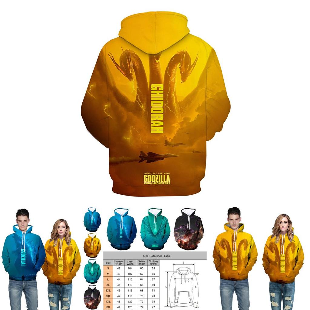 Luxurious New Godzilla King Of The Monsters 3d Print Hoodie For Men And Women