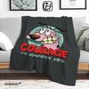 C-Courage The Cowardly Dog Printed Blanket Warm Soft and Comfortable Home Travel Blanket Sofa Bedding Cover Blanket Gift