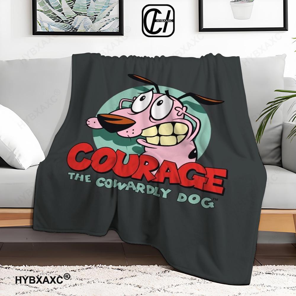 C-Courage The Cowardly Dog Printed Blanket Warm Soft and Comfortable Home Travel Blanket Sofa Bedding Cover Blanket Gift