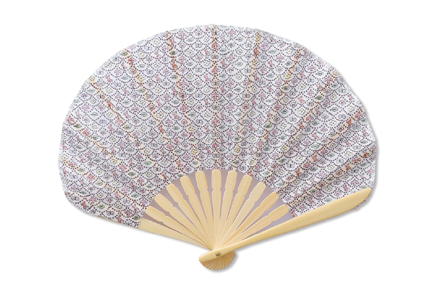 DDintex FLORET LONDON Forest Wave 2 x 21cm Print Shell-shaped Fan, Pink, [Liberty Fabric] розовый